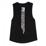 EM-SMMR18.USA-EUR WOMEN’S TANK TOP  Девушки, не упустите! Женский топик с логотипом тура Эминема 2018-го года и датами его концертов на спине. Женские вещи – большая редкость в его коллекциях