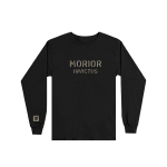 This is a pre-order and is expected to ship in 4-5 weeks.   Exclusive and limited Kamikaze merchandise.  Morior Invictus (Latin for «Death Before Defeat») printed in sandstone on front chest center with E logo printed on right wrist of a black long sleeve shirt.