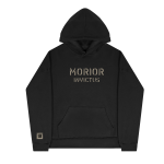 This is a pre-order and is expected to ship in 4-5 weeks.   Exclusive and limited Kamikaze merchandise.  Morior Invictus (Latin for «Death Before Defeat») printed in sandstone on front chest center with E logo printed on right wrist of a black hoodie.