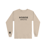 This is a pre-order and is expected to ship in 4-5 weeks. ﻿  Exclusive and limited Kamikaze merchandise.  Morior Invictus (Latin for «Death Before Defeat») printed in black on front chest center with E logo printed on right wrist of a sandstone long sleeve shirt.