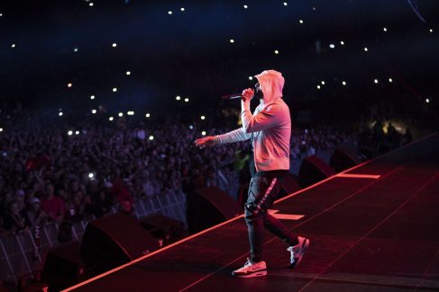 Eminem live at Wellington 2019 Rapture Tour. Photos by Jeremy Deputat.