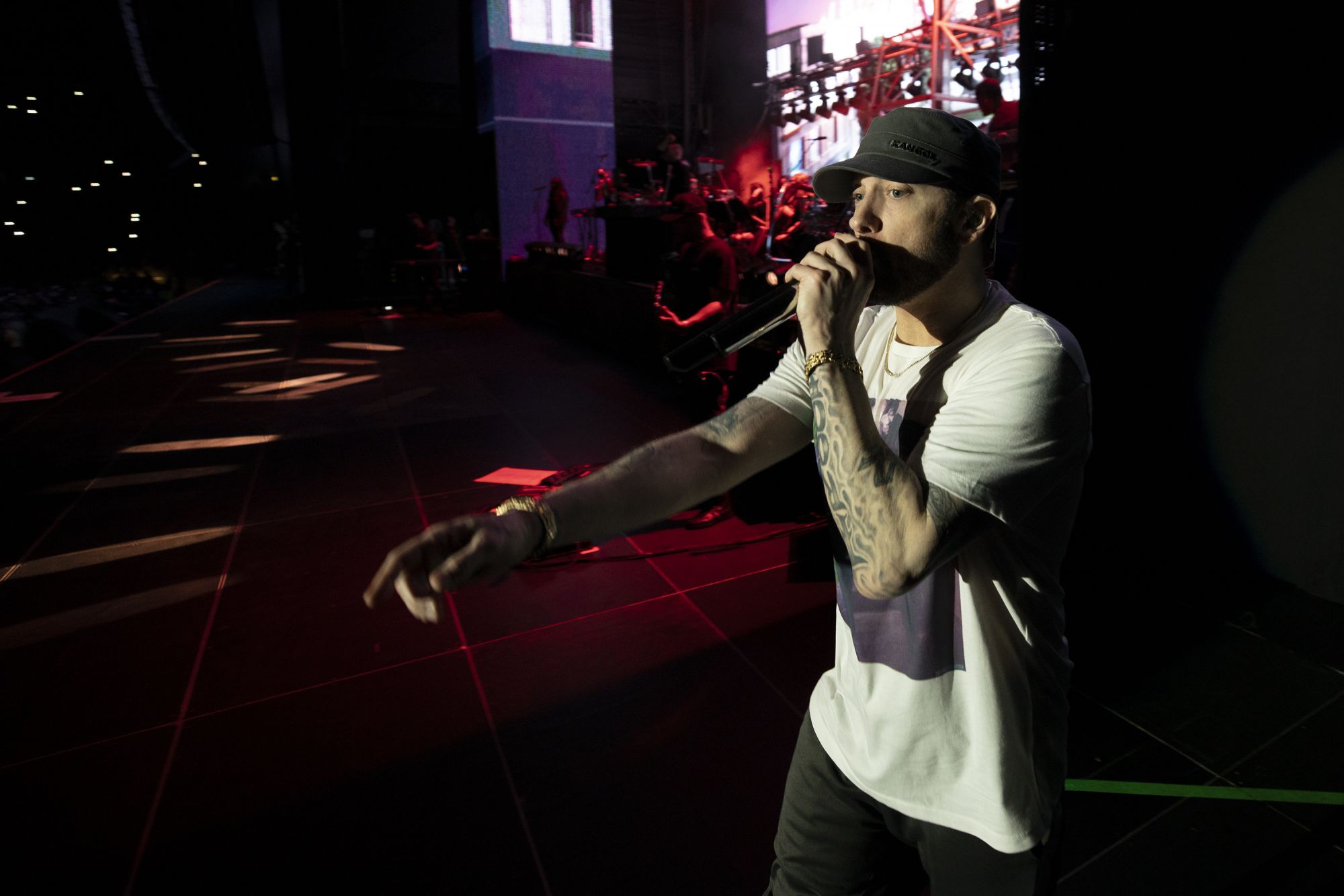 Eminem live at Wellington 2019 Rapture Tour. Photos by Jeremy Deputat.