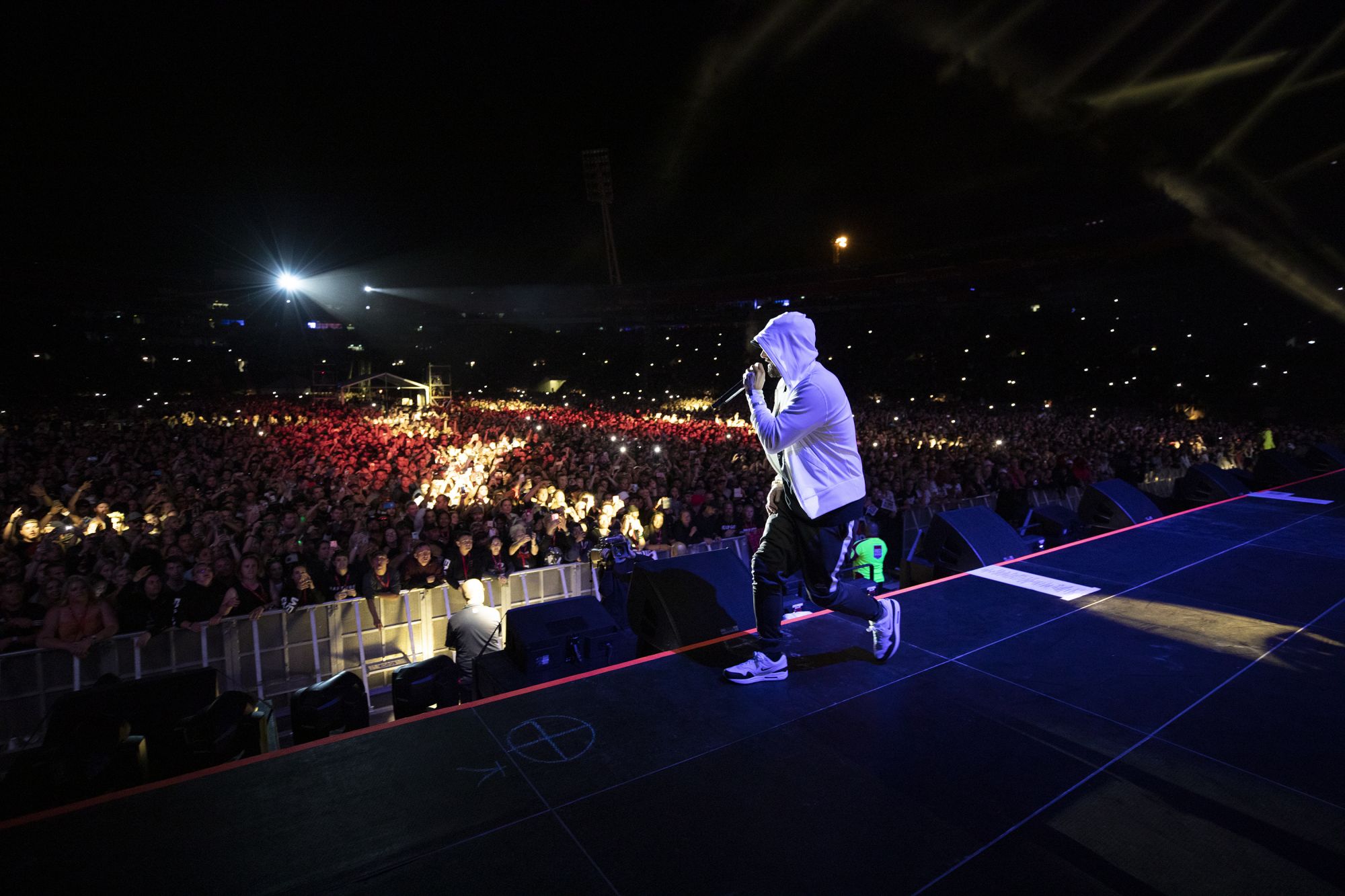 Eminem live at Wellington 2019 Rapture Tour. Photos by Jeremy Deputat.