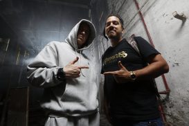 Eminem и Danny Hastings во время фотосессии для кавер-стори журнала Complex, 2013-й год