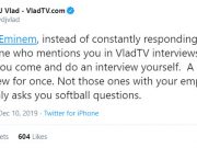 VladTV предлагает Эминему дать им “настоящее” интервью
