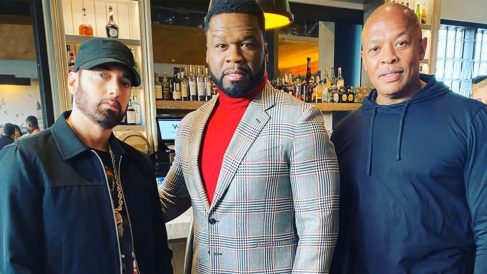 Eminem выступил с речью на церемонии открытия звезды 50 Cent на «Аллее Славы» в Голливуде