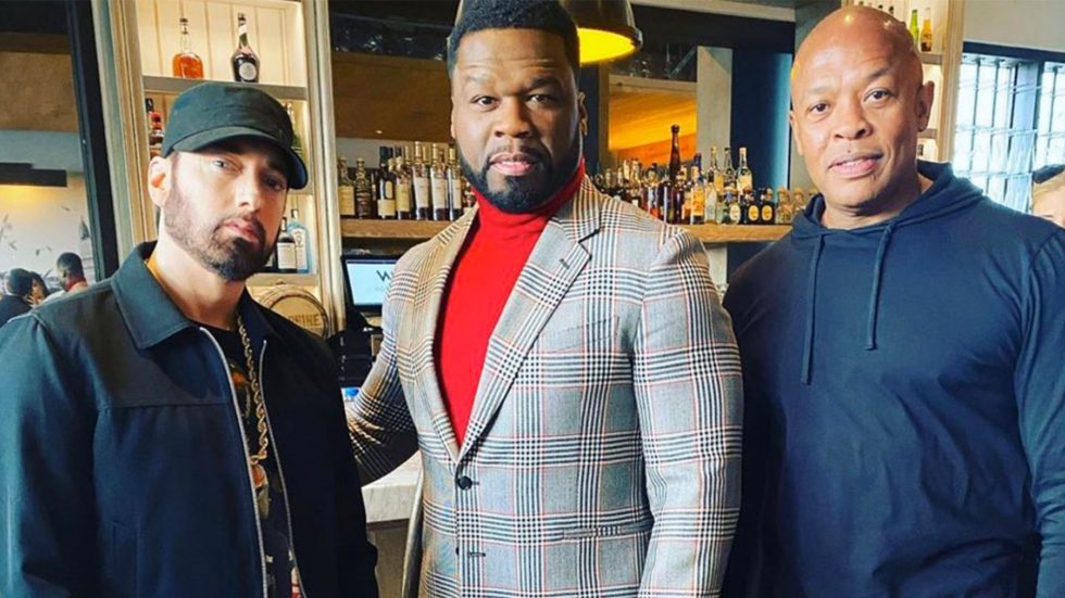 Eminem выступил с речью на церемонии открытия звезды 50 Cent на «Аллее Славы» в Голливуде