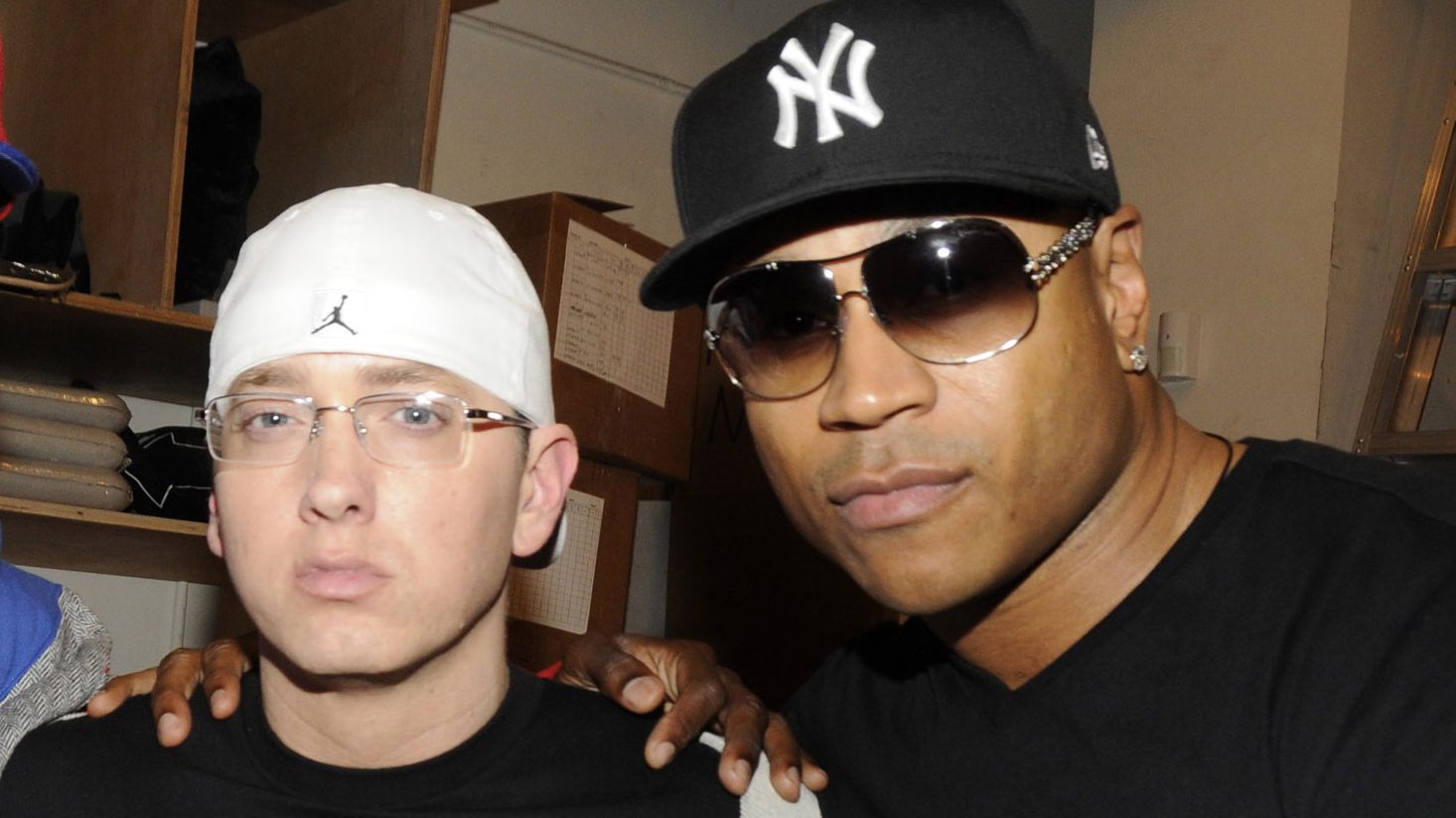 Эминем и LL Cool J в 2008 году