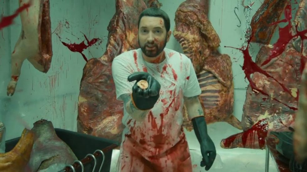 Кадр из клипа "Godzilla"