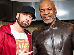 Майк Тайсон не собирался бить Эминема на съемочной площадке «Godzilla» Эминем и Майк Тайсон перед записью подкаста "Hotboxin'"