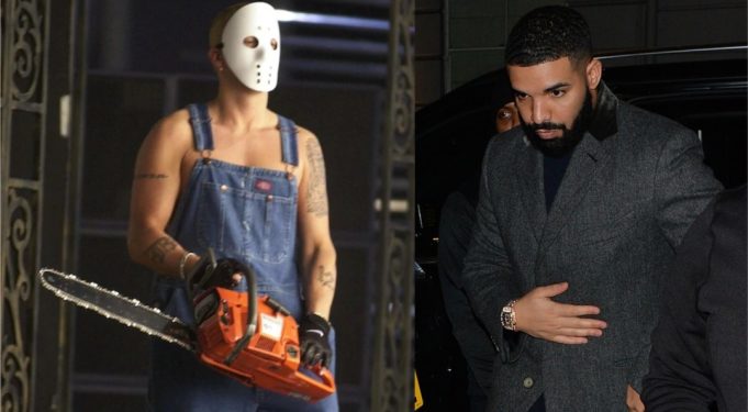 Эминем с бензопилой и Дрейк