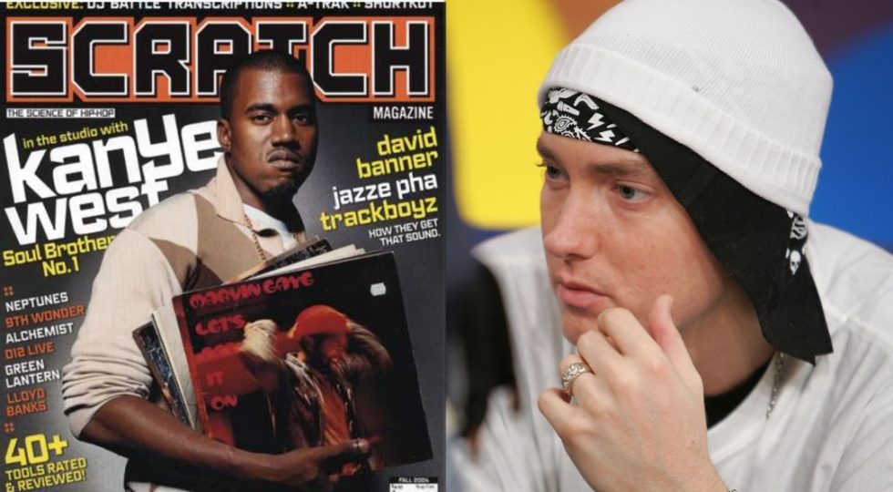 Канье на обложке "Scratch" и Эминем