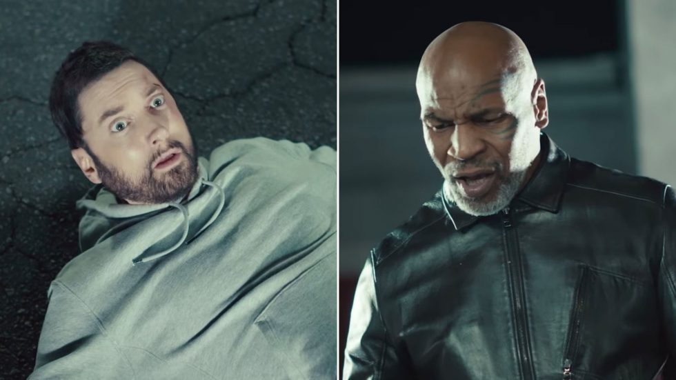 Эминем и Тайсон в клипе "Godzilla"