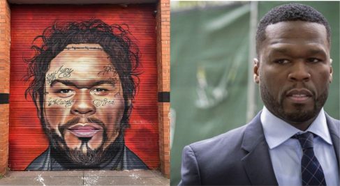 Мурал с 50 Cent