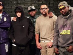 KXNG Crooked рассказал, как Джо Бадден тормозил развитие Slaughterhouse 2013.11.06 - Эминем и Slaughterhouse - The Backroom Freestyle (Rap City BET 106 & Park)