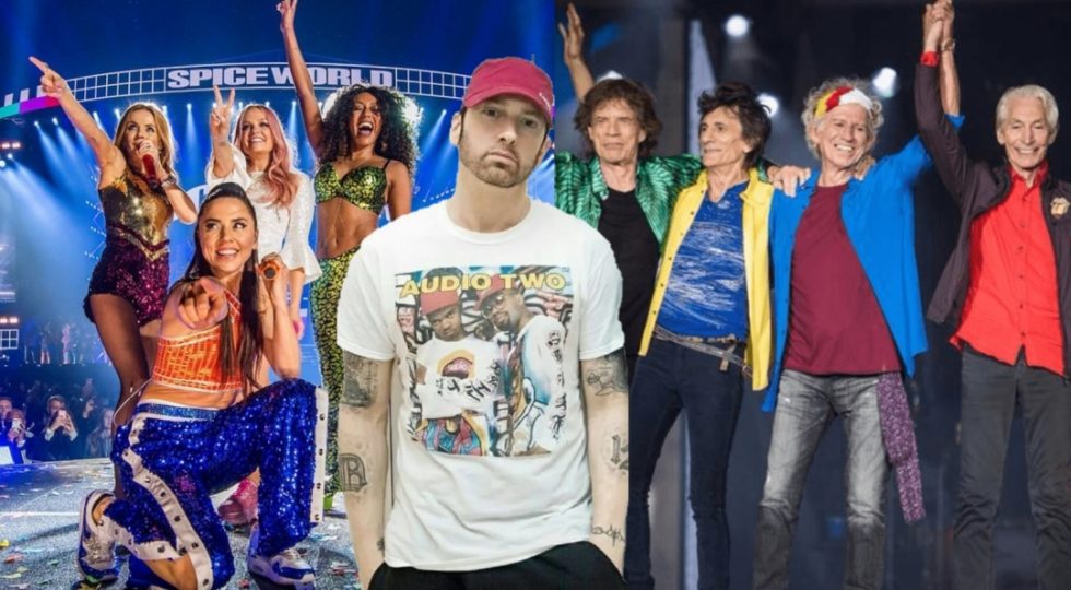Spice Girls, Эминем и Rolling Stones