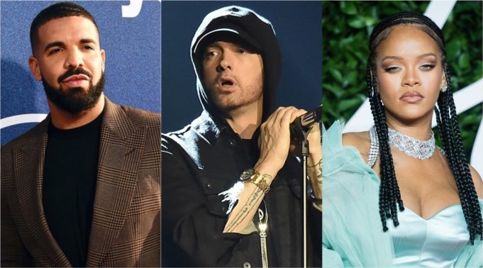 Дрэйк, Рианна и Эминем